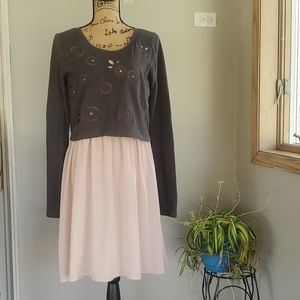 E By ELOISE Anthropologie twofer sweater dress